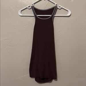 Lululemon Athletica Dark Brown Tank Top with Keyhole Back 4